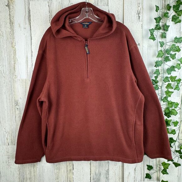 Woolrich Half Zip Fleece Hoodie Size large - Picture 1 of 7